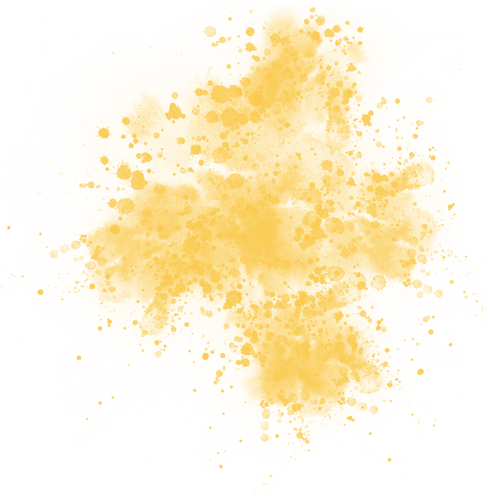 Watercolor Brushstroke Splatter Splash Yellow